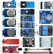 Complete 16-in-1 Sensor Kit for Smart Home Projects with Arduino Compatibility