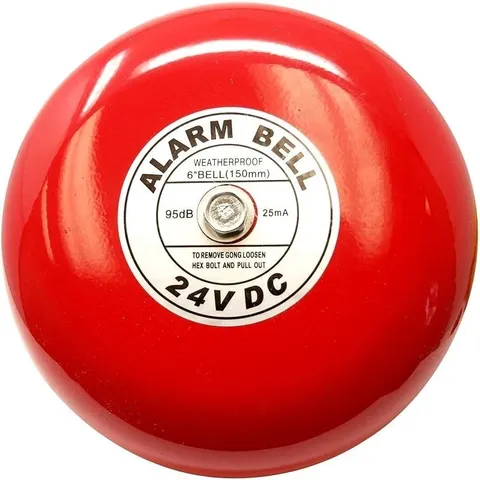 CB-6B 95dB 5.9in Electric Round Fire Alarm Bell Aluminum Base School Home  NEW