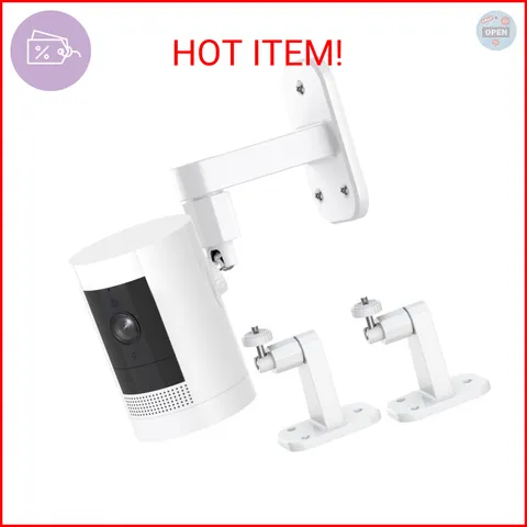 2Pack Ring Camera Wall Mount,Compatible with Ring Outdoor Cam Plus/Stick Up Cam