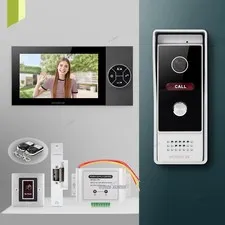 HOMSECUR 7" 4 Wire HD Video Doorphone Intercom Door Bell IR Camera Night Vision