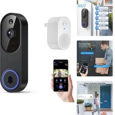 Outdoor Wireless Doorbell Camera with Night Vision & Two-Way Communication