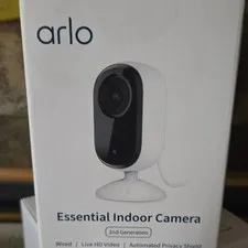 Arlo Essential Indoor Camera 2nd Gen 1080p Wi-Fi Wired Night Vision 2-Way
