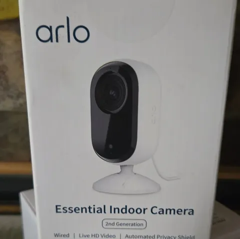 Arlo Essential Indoor Camera 2nd Gen 1080p Wi-Fi Wired Night Vision 2-Way