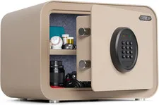 Digital Safe Box, 1.0 Cu.Ft Heavy Duty Solid Steel Home Safe with Keypad, Small