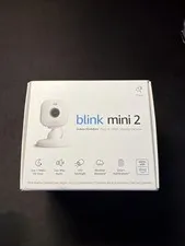 Blink Mini 2 Indoor & Outdoor White Plug-in Smart Security Camera HD *NEW*