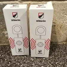 Original Defense® Siren Self-Defense Alarm - 130 dB Keychain Alarm with LED 2 PK