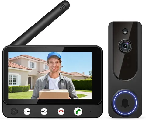 Wireless Video Doorbell Camera with 4.5in Monitor