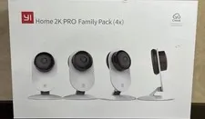 NEW Yi Home 2K PRO Security Camera Family Pack x4 (4 Cameras pack). NIB