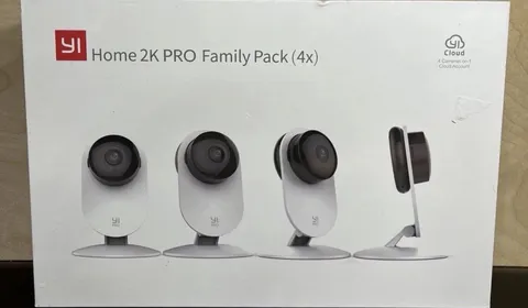 NEW Yi Home 2K PRO Security Camera Family Pack x4 (4 Cameras pack). NIB