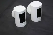 2 Ring Stick Up Cam White Outdoor Wireless Security Camera 5UM7E5 - No Batteries