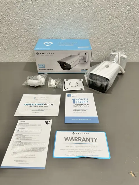 Amcrest (IP8M-2496EW-44) 4K UltraHD 8 MP PoE Outdoor Bullet Security Camera