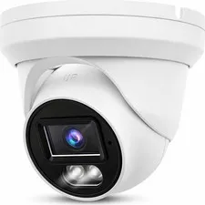 4K 8MP PoE IP Turret Camera Outdoor 24/7 Full Color Night Version 2.8mm 105° ...