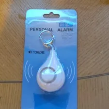 130 dB Personal Attack Alarm Keyring, White ABS Battery, MSA-780