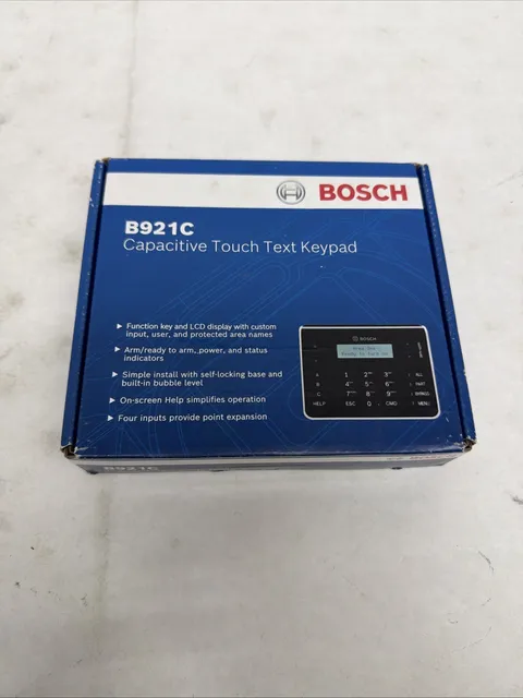 Bosch B921C Capacitive Touch Text Keypad - Factory Sealed (C1)