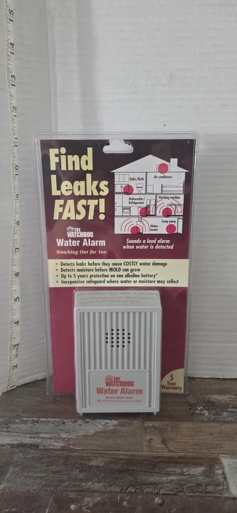 The Watchdog Water Alarm Early Warning Leak Detector No Install. Battery Powered