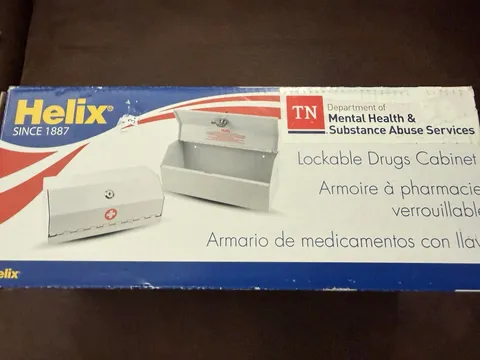 Helix Lockable Drug Cabinet with Two Keys Mountable New In Box New