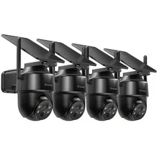 Security Cameras Wireless Outdoor for Frontyard, R1 4Pack Black