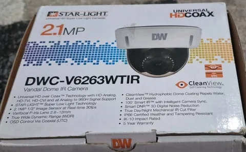 Digital Watchdog DWC-V6263WTIR 2.1MP Star-Light Vandal Dome IR Camera HD Coax