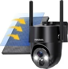 Wireless WiFi HD Solar Security Camera with Night Vision for Outdoor Use