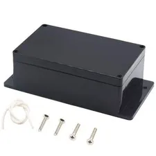 Zulkit Junction Box ABS Plastic 7.87" x 4.72" x 2.95"(Pack of 1), Black 