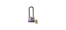 Padlock 1DLJ 1-3/4" W Laminated Steel Ball Bearing Locking Silver