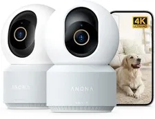 4K UHD Indoor Camera, Pet/Dog/Baby Security Camera with Phone App, 360°Pan-Ti...