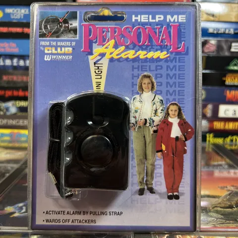 Personal Alarm Safety Device Instant Protection with Mini Light Brand New VTG