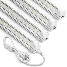 Barrina 6500K 2FT LED Shop Light, 3000LM, 20W, T8 2FT-4 Packs,