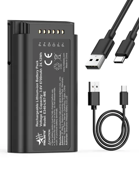 E340 6700mAh Battery for Eufy Video Doorbell E340，Rechargeable Battery, Equip...