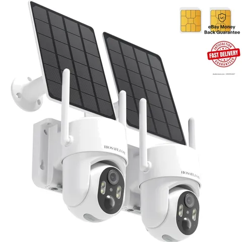 Wireless Outdoor Solar Camera with 4G LTE - Motion Detection, Night Vision HD