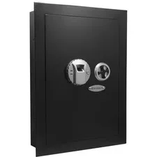 Barska 0.52 Cubic Foot Biometric Wall Safe (Left Opening), Black
