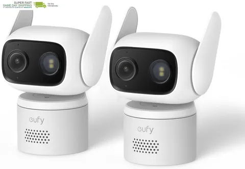 Eufy Security Indoor/Outdoor Camera C31(2-Pack), IP66, No Subscription | Spotlig
