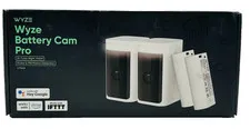 Wyze Battery Cam Pro 2-Pack Wireless Indoor/Outdoor Home Security Camera