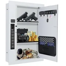 Langger V Wall Safehidden Gun Safe Between Wall Studs Battery Displaytype-C
