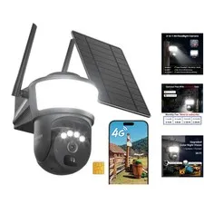 No WiFi Needed: 2K Resolution Solar Security Camera with Smart Motion Detection