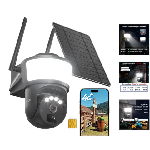No WiFi Needed: 2K Resolution Solar Security Camera with Smart Motion Detection