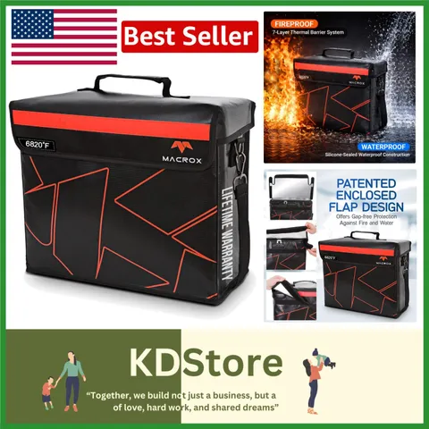Ultimate XL Fireproof & Water-Resistant Storage Bag - Secure Your Valuables