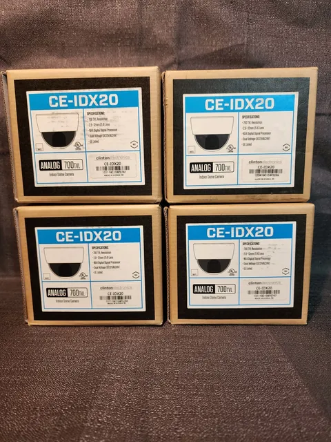 IDX Series CE-IDX20 Analog 700TVL Indoor Dome Camera Set Of 4 NEW