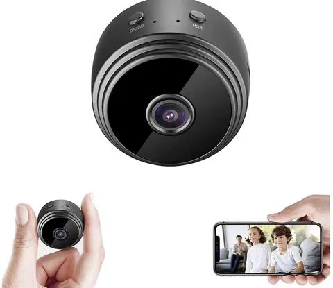 A9 1080p FHD Wi-Fi IP Mini Security Camera Magnetic Night Vision Black