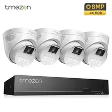 8CH 4K 8MP POE Security Camera System Human Detect Waterproof for Home Security