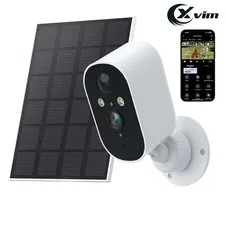 1080P Wireless Solar Powered Camera WiFi Battery Camera Night Vision Audio Motio
