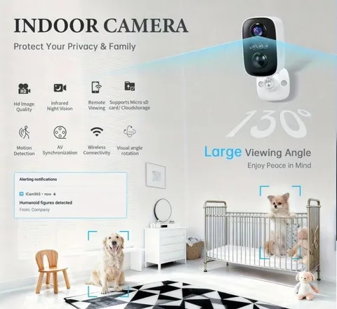 Set of 4 HD Wireless Security Camera Indoor Smart Battery Cam