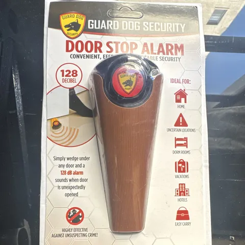 Guard Dog Security Door Stop Alarm 128 dB Anti-Slip Battery Powered
