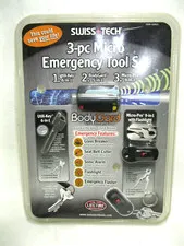 SWISS+TECH 3-PC MICRO EMERGENCY TOOL SET KIT - NOS