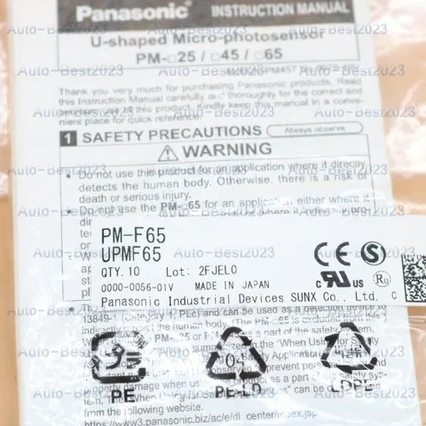 Panasonic photoelectric switch PM-F65 10PCS/1Bag NEW For Free Shipping