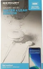 Merkury Innovations Smart Water & Flood Sensor, Requires 2.4 GHz Wi-Fi Brand New