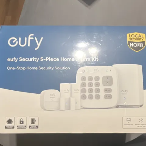 Eufy Security 5-Piece Wireless Indoor Home Alarm Kit, Keypad, Sensors, White