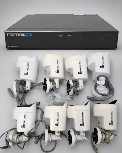 EXTREME HD Wired Security System 8-Ch 2TB HDD+(8) 5MP Security Cameras NIGHT OWL