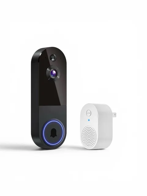Wireless Video Doorbell Camera AI Human Detection 2 Way Audio Night Vision 2.4G