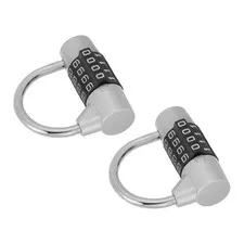 2 Pcs Lightweight 4 Digit Combination Padlock for Gym Storage